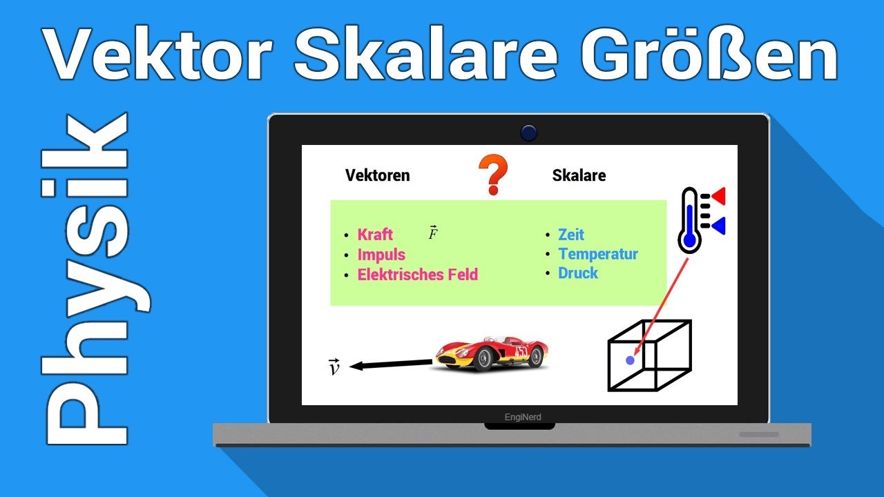 Vektor Skalar Unterschied | Gr&ouml;&szlig;en und Einheiten | Physiknachhilfe