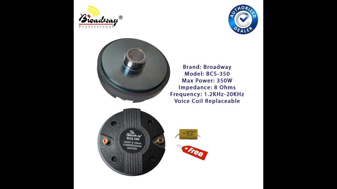 UNBOXING |BROADWAY COMPRESION DRIVER UNIT | BCS 350WATTS | HORN TWEETER