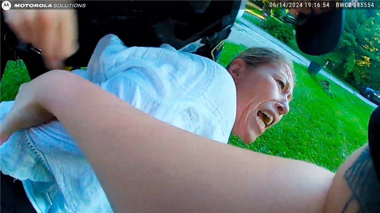 Entitled Karen Tries to Pick Up Kids While Drunk, Faces Instant Karma