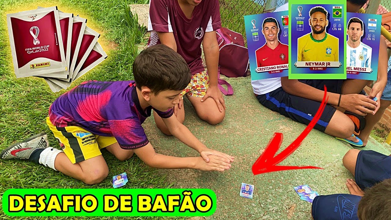 DISPUTA DE BAFÃO VALENDO FIGURINHAS LENDÁRIAS DA COPA DO MUNDO 2022 ‹ Hariston ›