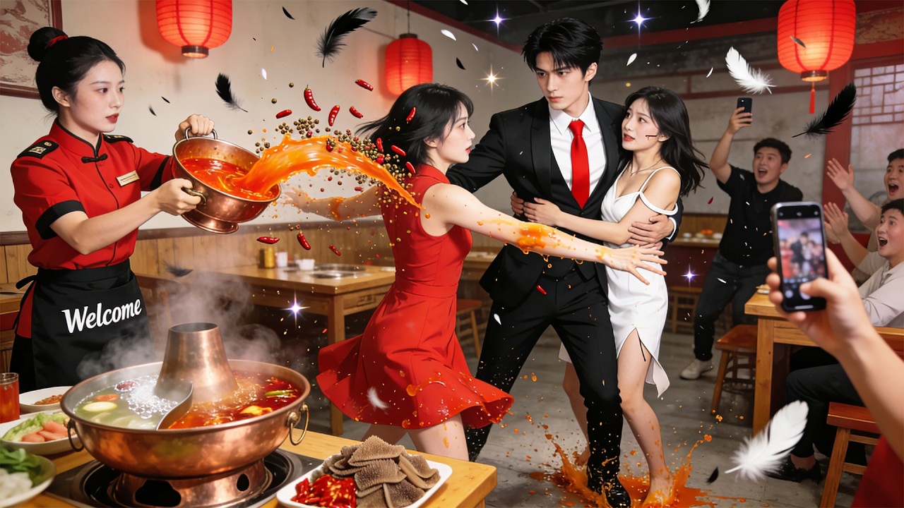 He hugged his true love, hid aside as hot pot burn his wife—she left, he begged in public! |Eng Dub