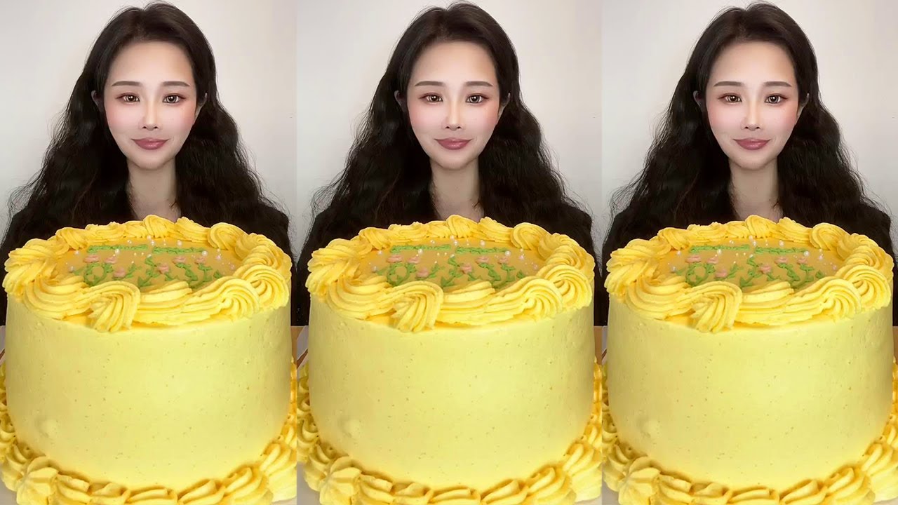 Asmr🍰Eating Pistachio Custard Cake🍰 (Soft And Waxy Sound) 크림丨먹방丨Mukbang丨Satisfying丨Eatingshow