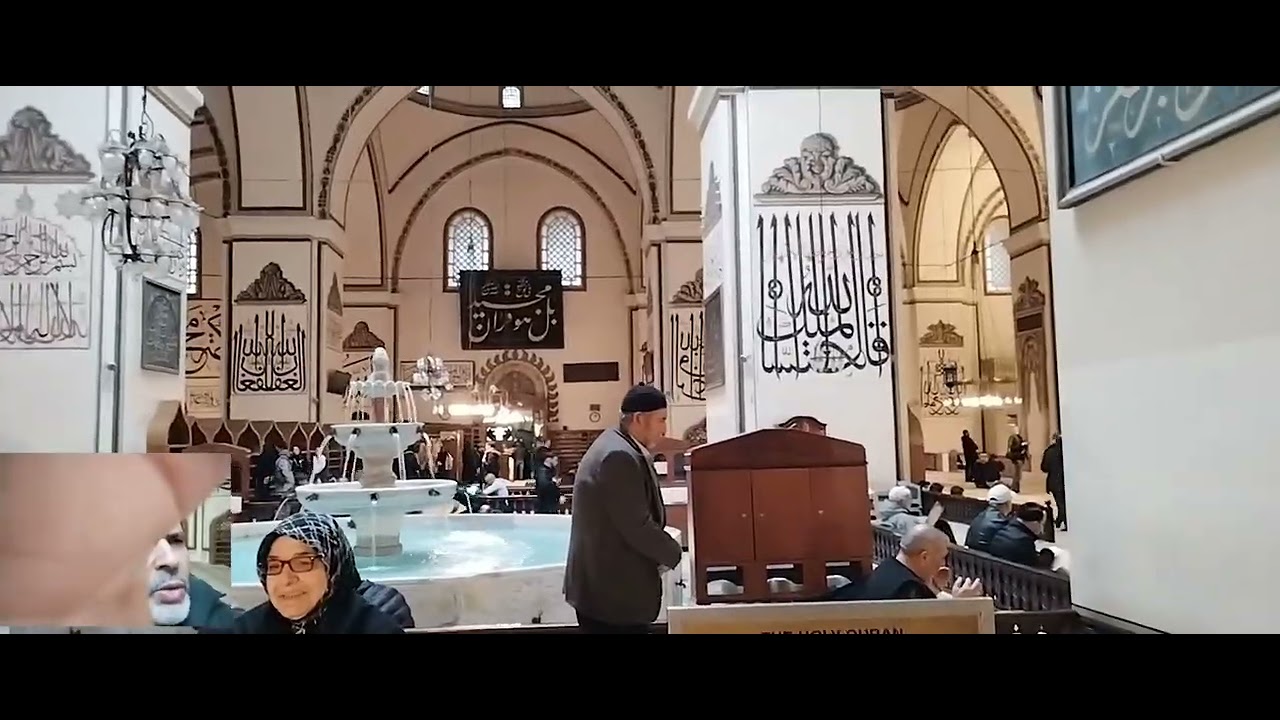 Bursa Ulu Cami ve tabloları #beşincimakam #ulucamişadırvanı