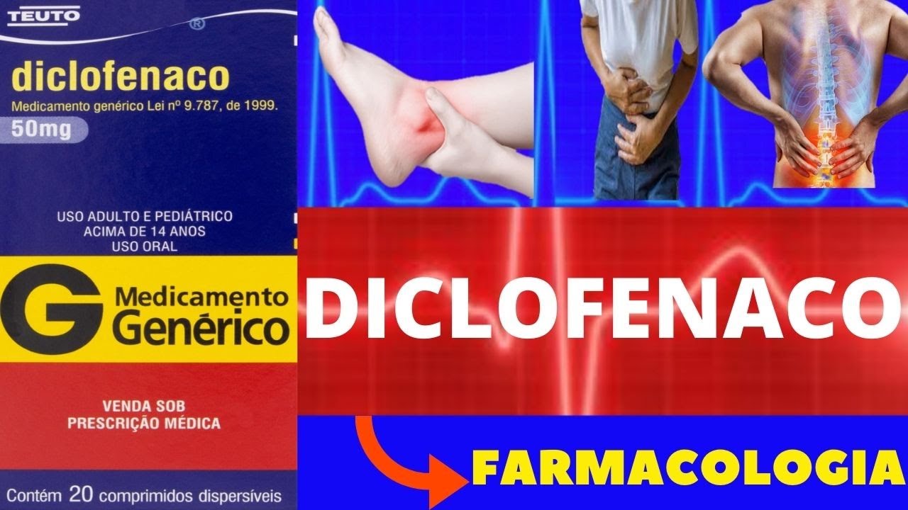 DICLOFENACO - PARA QUE SERVE, COMO TOMAR, COMO FUNCIONA, EFEITOS COLATERAIS - FARMACOLOGIA