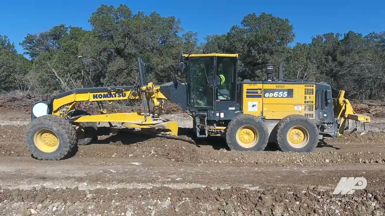 Komatsu GD655 Motor Grader with GPS from WPI Increases Speed of Production for Gage & Cade