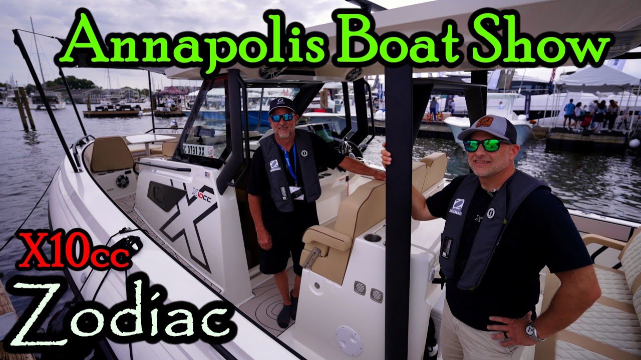 All New Zodiac X10 Is a Monster ! Sea Trial and Walkthrough (Annapolis Boat Show)