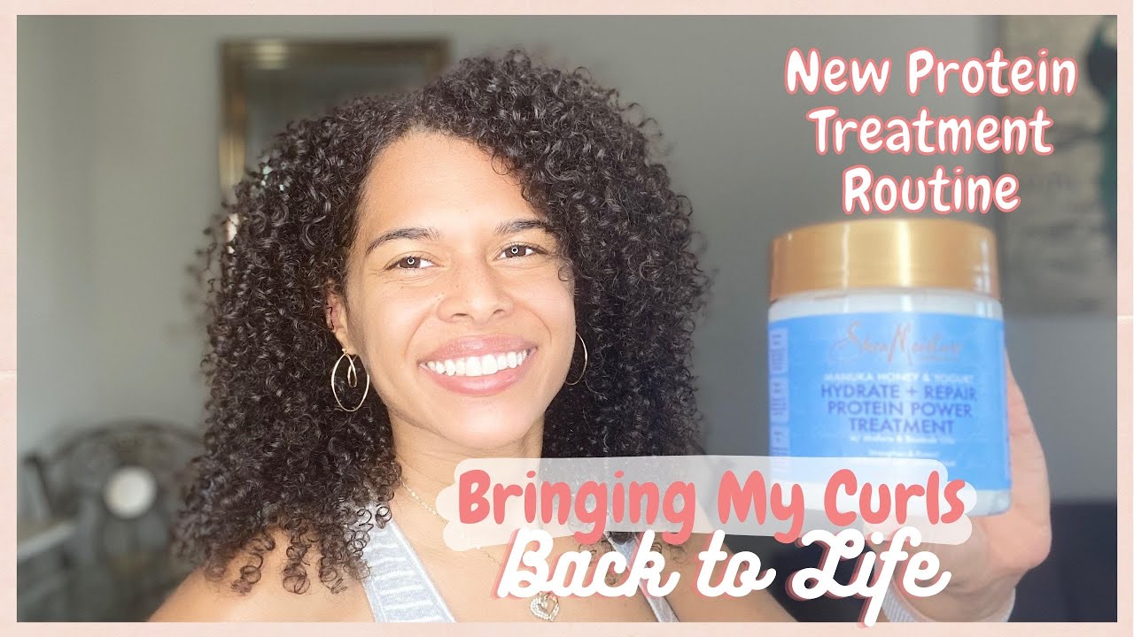 My Wash Day Protein Treatment Routine for Natural Curly Hair | SheaMoisture Manuka Honey & Yogurt