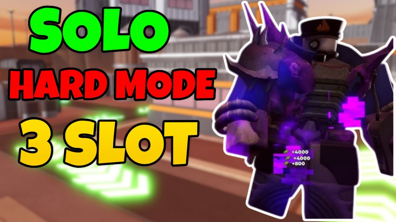 3 SLOT SOLO NIGHT 1 HARD MODE TRIUMPH + EASY GUIDE | TDS Tower Defense Simulator