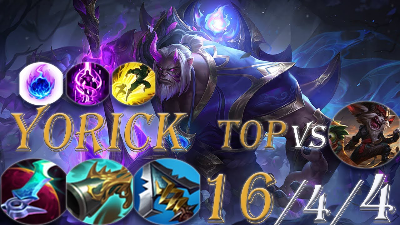 Yorick Top Vs Kled. Full Lethality Yorick And One Single E Is Enough To Collect Them.