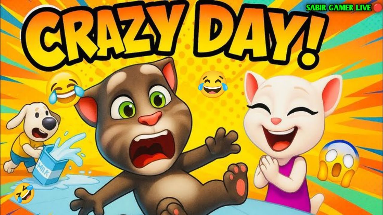 Talking Tom Crazy Game 🤣 Live