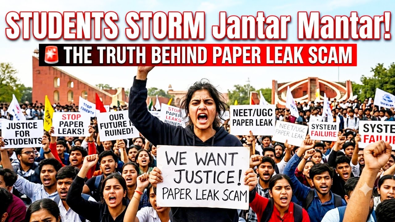 Students STORM Jantar Mantar! 🚨 The Truth Behind Paper Leak Scam | We Want Justice Students Protect