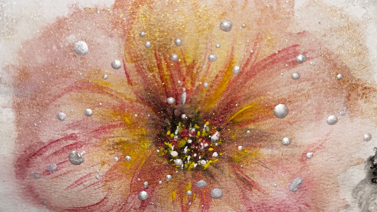 How to paint flowers with watercolor