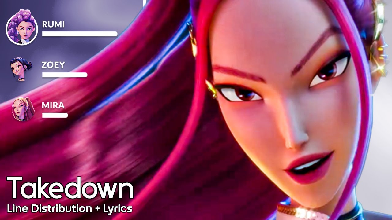 HUNTR/X - Takedown - Line Distribution + Lyrics #huntrix  #netflix #kpop  #trending