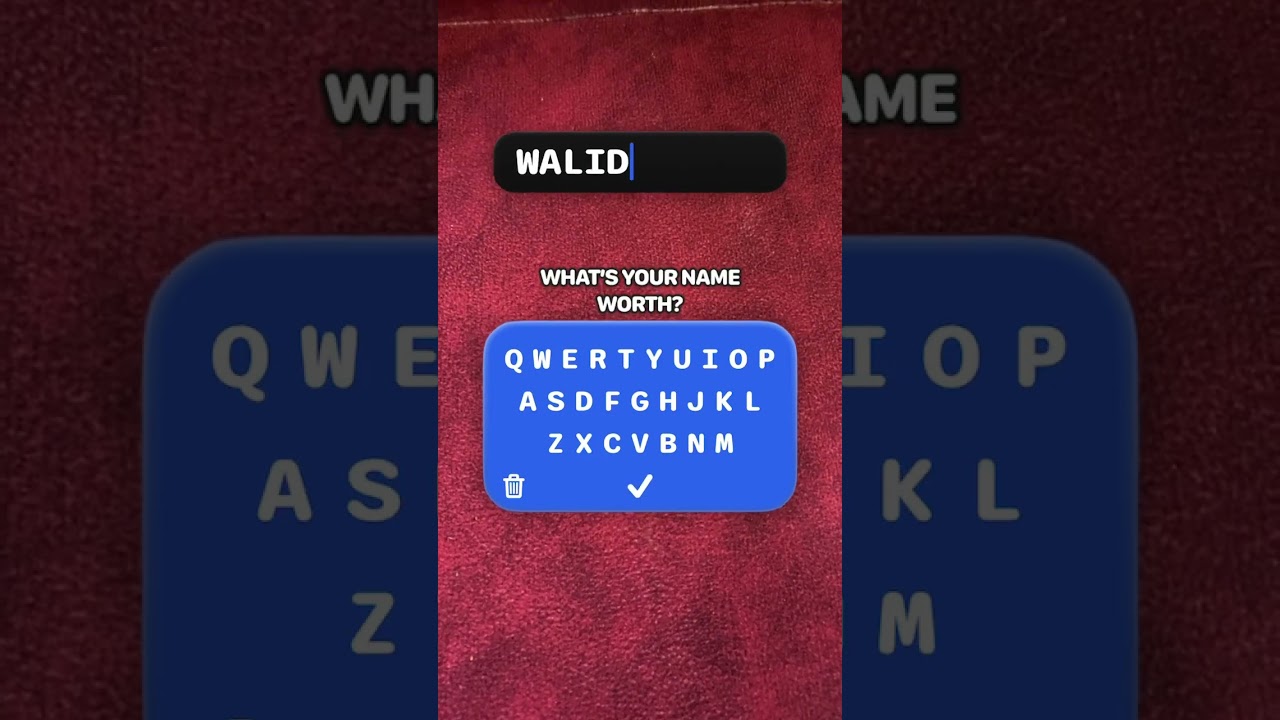 M&rsquo;y name worth 200$good