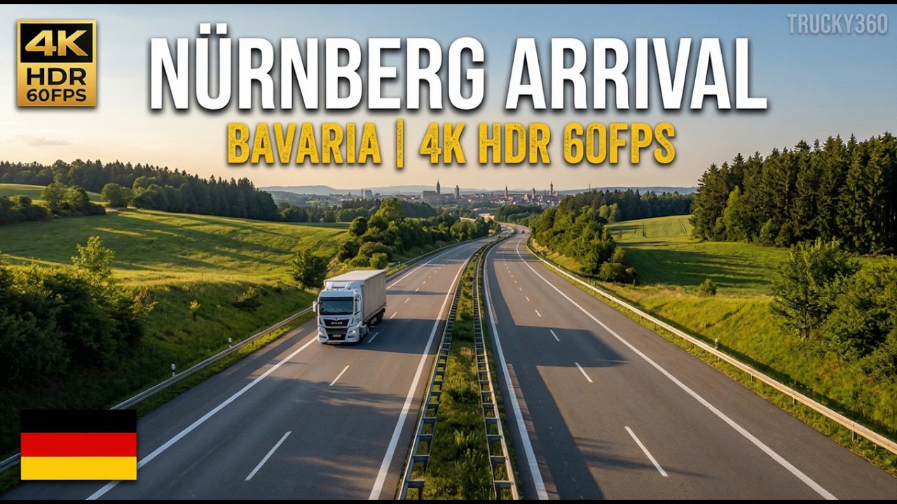 Real Truck Driving Germany 🇩🇪 MAN TGX | Sulzbach-Rosenberg to Nürnberg | 4K HDR