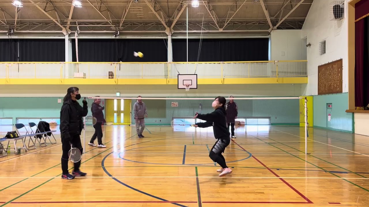 2026.1.25 ファミリーバドミントン練習1