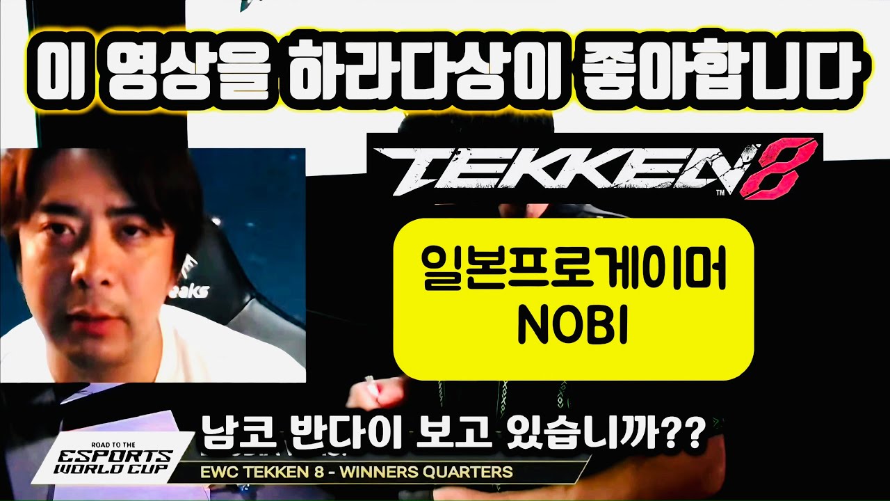(한국어자막)(철권 프로게이머 NOBI)  이 영상을 철권8 제작진이 좋아합니다. Tekken8 철권8 鉄拳８ノビ