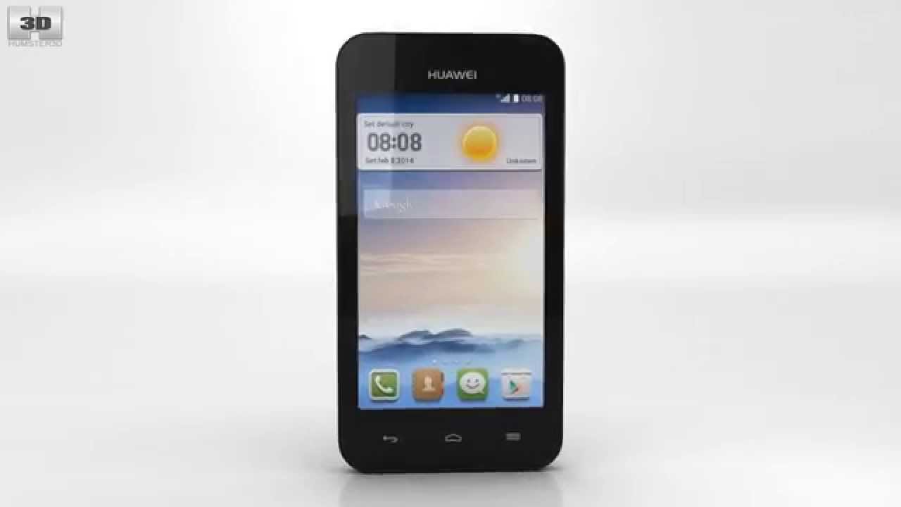 Huawei Ascend Y330 Black 3D model by 3DModels.org