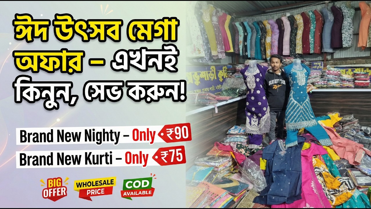 💯Mahaprabhu Saree Kuthir | Santipur Wholesale Market | Saree Wholesale In Santipur | Saree Wholesale