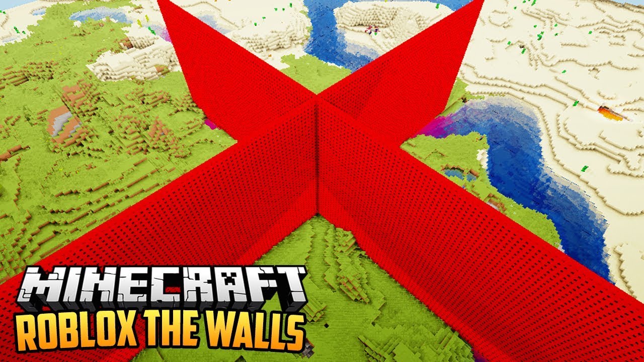 ROBLOX LUCKY BLOCK THE WALLS 1 vs 1 - Minecraft Mod Challenge