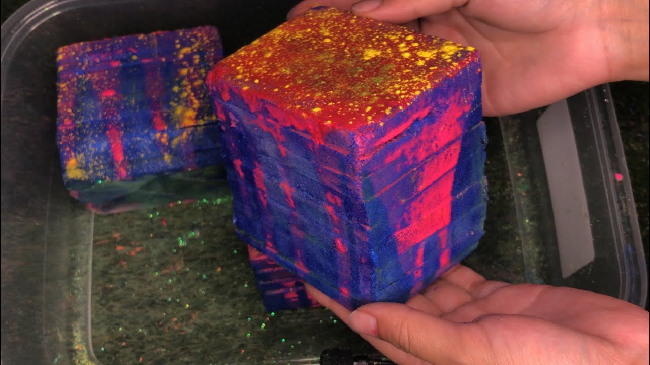 ASMR Frozen FF Stacks W/pigment Powder & Frozen Paint 🎨