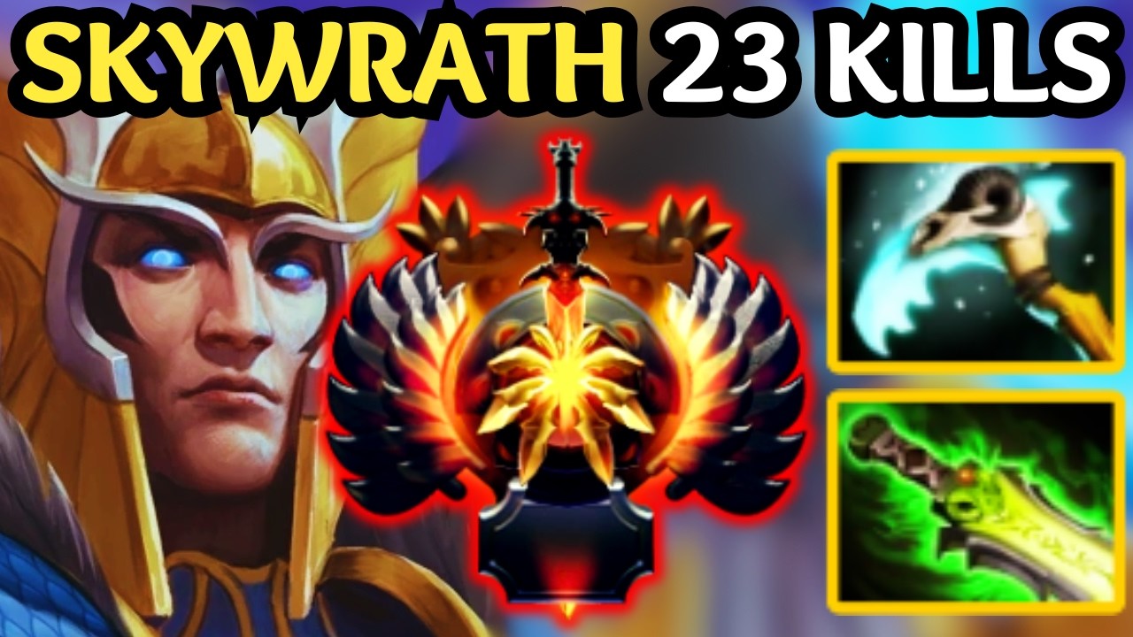🔥 8000 MMR ?! 23 KILLS SKYWRATH MAGE Mid — Burst Build God Mode | Dota 2 🔥