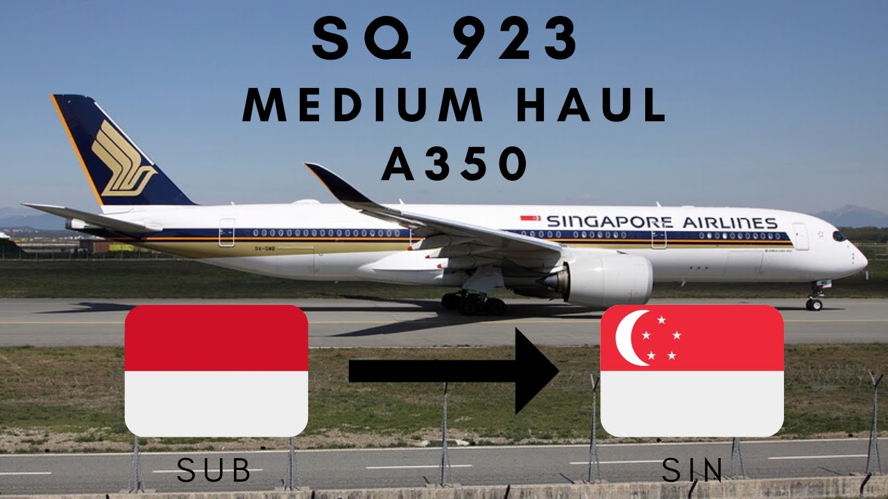 Singapore Airlines A350 - 900 Surabaya Singapore