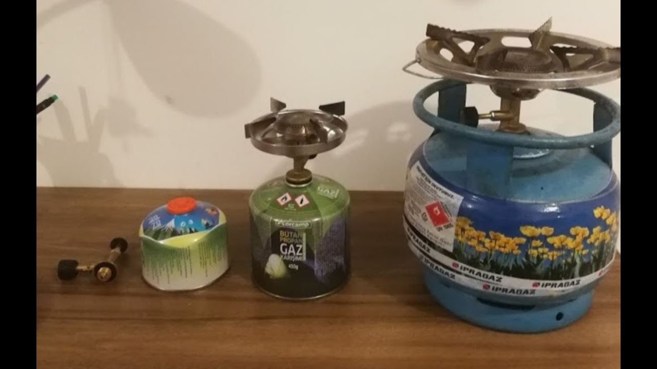 Mini kamp ocağı kartuş dolumu