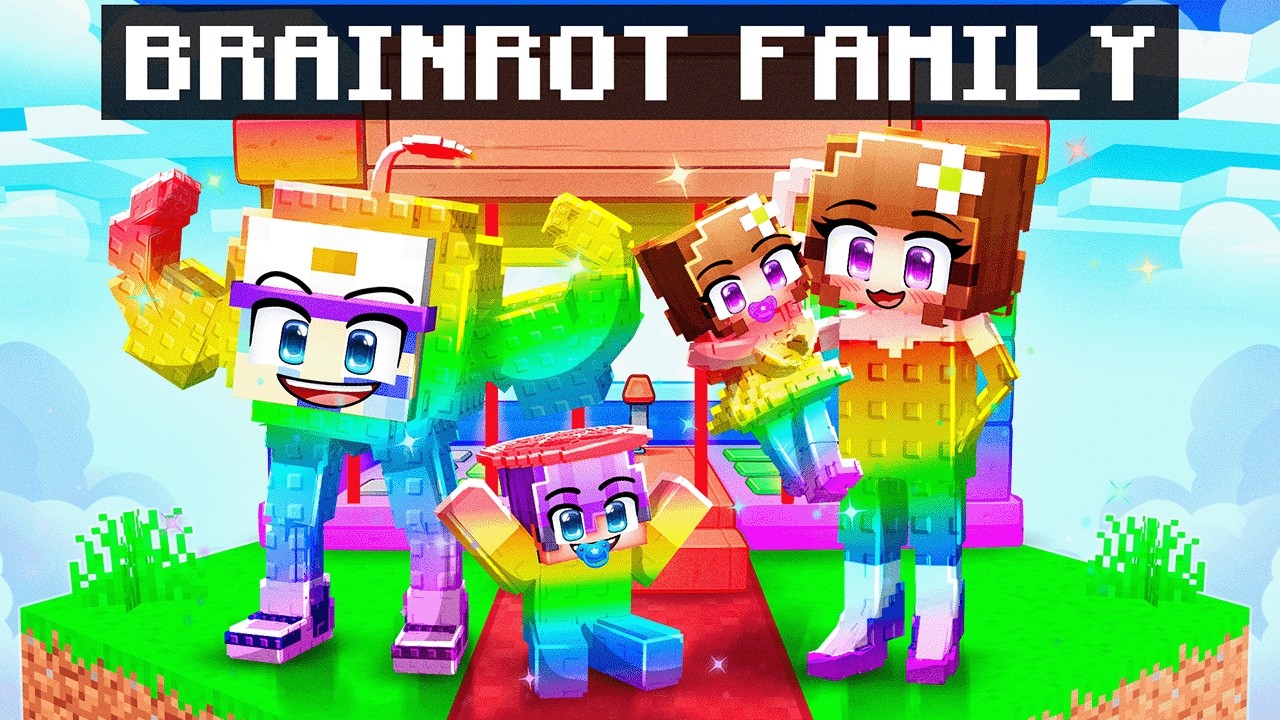 Создайте РАДУЖНУЮ СЕМЬЮ МОЗГОЛОВОЛОМОВ в Minecraft!
