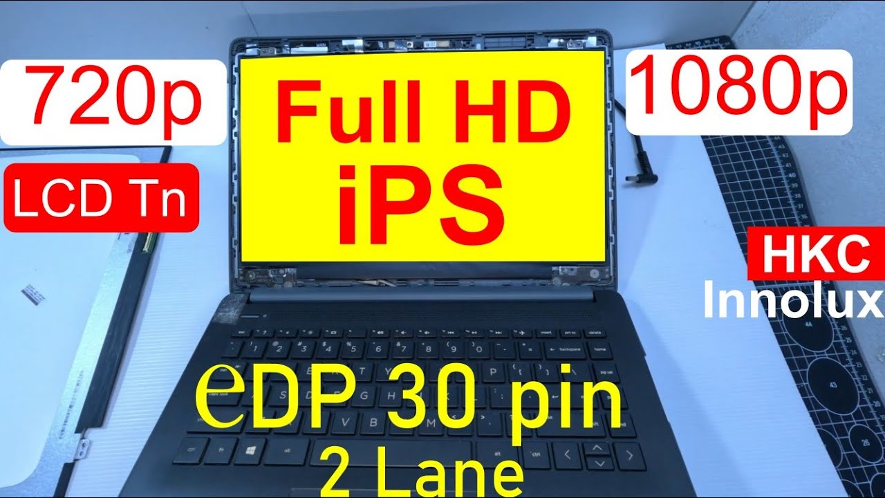 upgrade lcd laptop Full HD 1080p iPS     1 lane eDP to 2 LAne Edp FHD