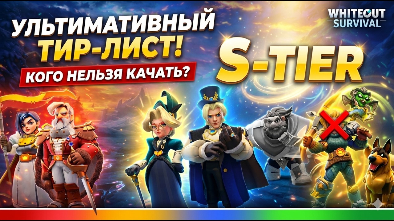 ТОП ЭКСПЕРТОВ: ОТ ХУДШИХ К ЛУЧШИМ - WHITEOUT SURVIVAL