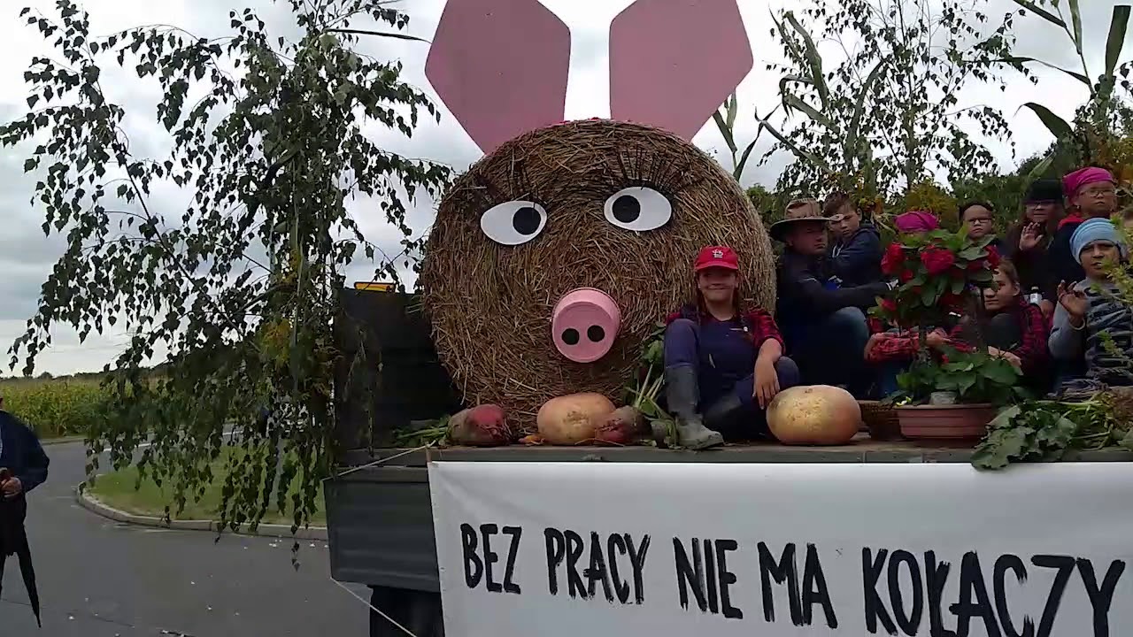 Korowód dożynkowy w Gorzycach - pomysłowo i kolorowo
