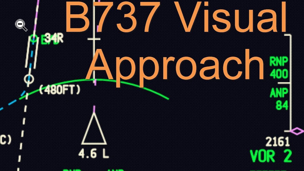 B737 Visual Approach (PMDG) Video 1