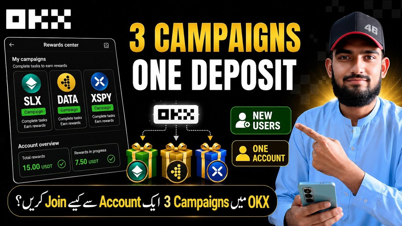 🔥 3 OKX New User Campaigns in ONE Account | 1 Deposit, Multiple Rewards 2026 