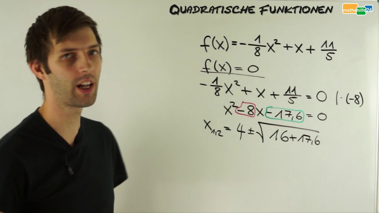 Quadratische Funktionen: Bastians Einwurf | Mathematik