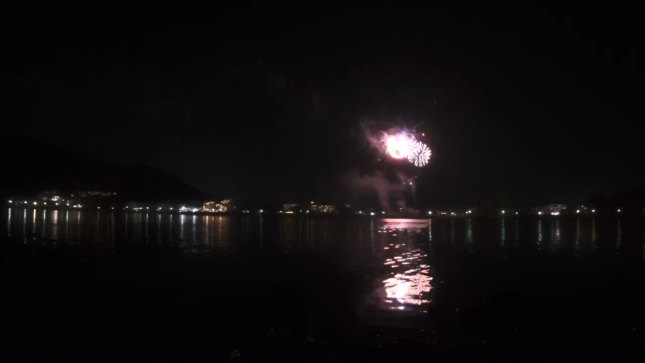 河口湖2/14 花火