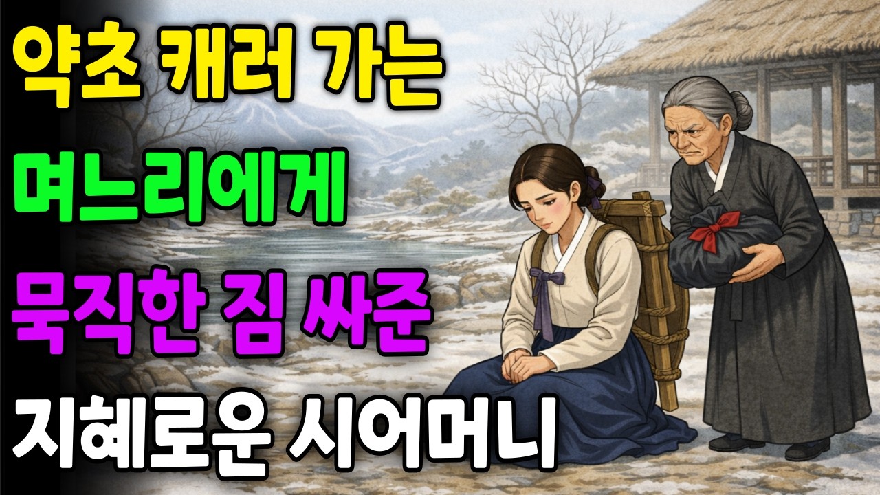 약초 캐러가는 며느리에게 짐 한보따리 싸준 지혜로운 시어머니 l 야담 민담 옛날이야기 오디오북 수면동화 전설