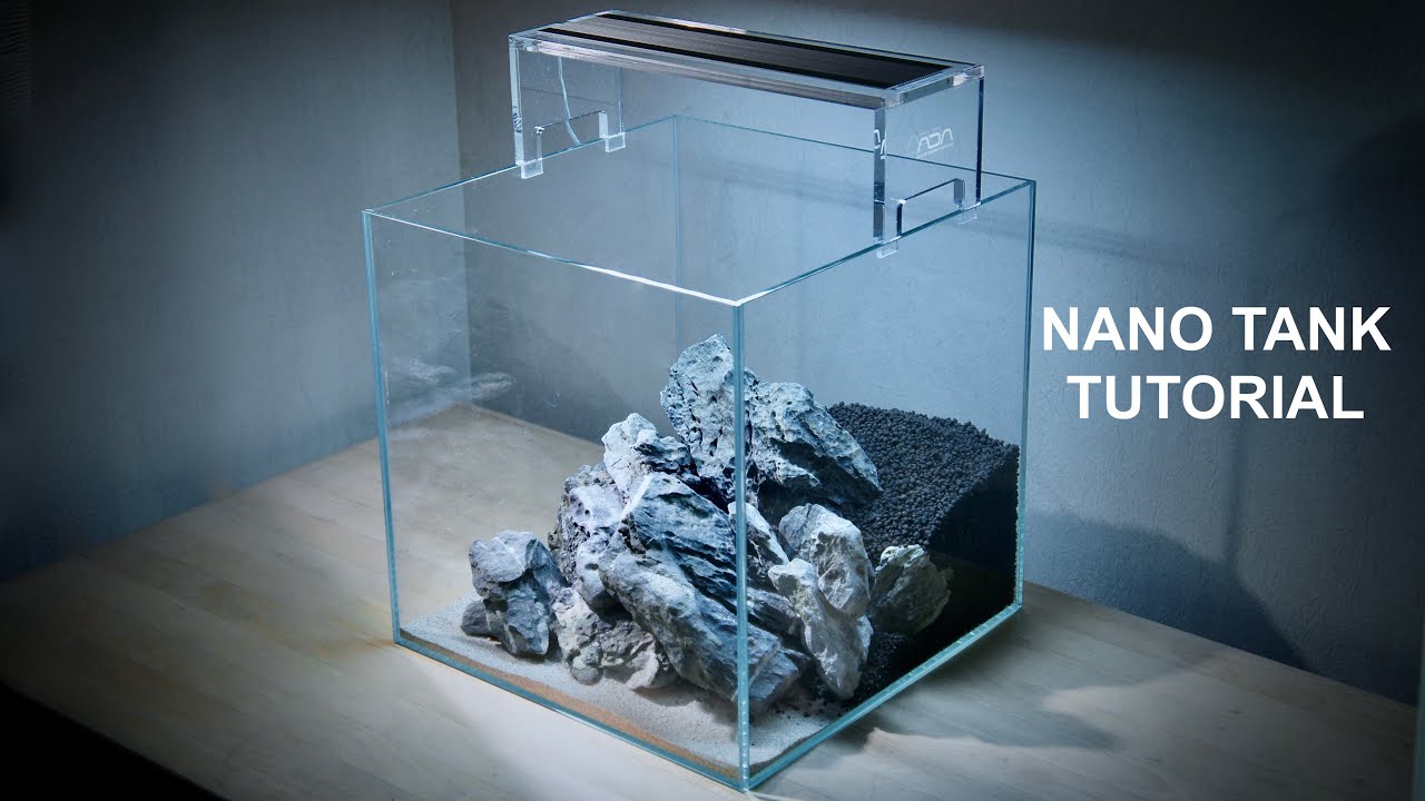 NANO TANK TUTORIAL - How to Make a Nano Iwagumi Aquascape in ADA 30C
