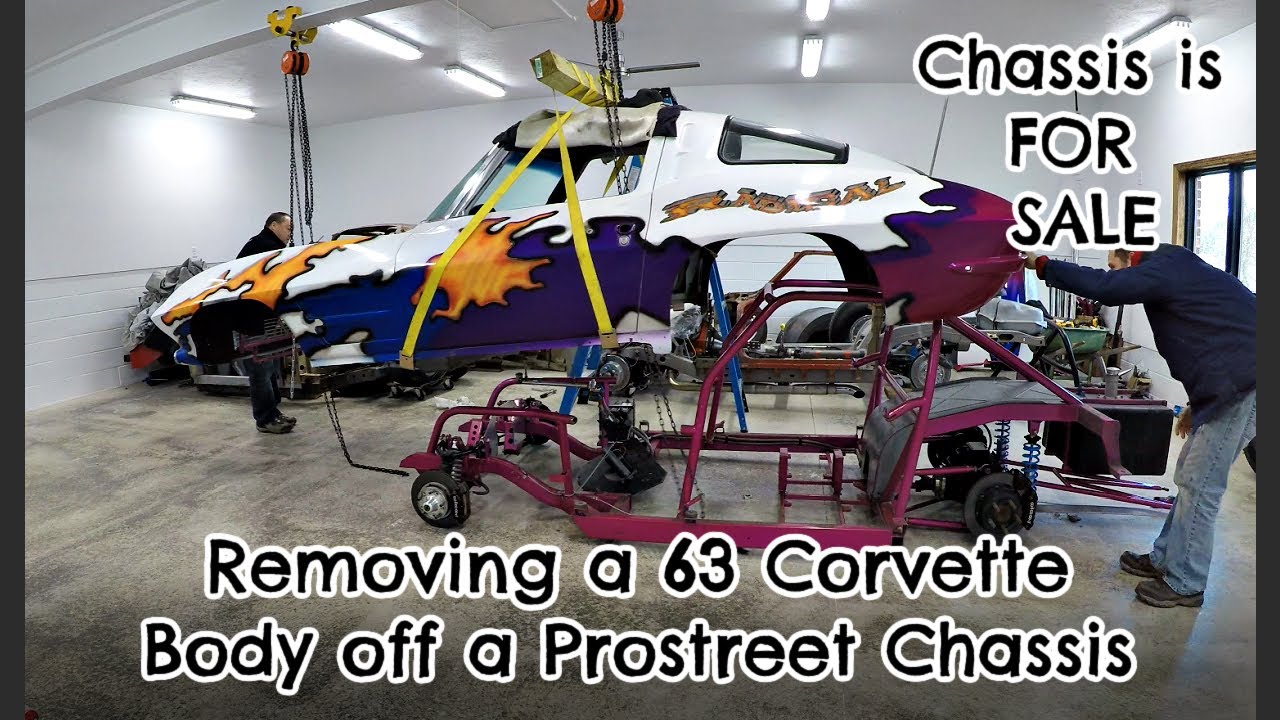 Снятие кузова с автомобиля Radical 63 Corvette с раздельными окнами