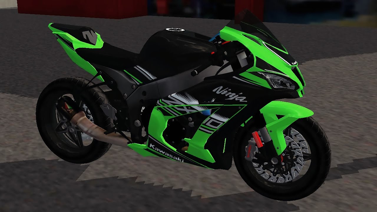 Ngebut Pakai Kawasaki Ninja ZX 10R | Mod Bussid Terbaru