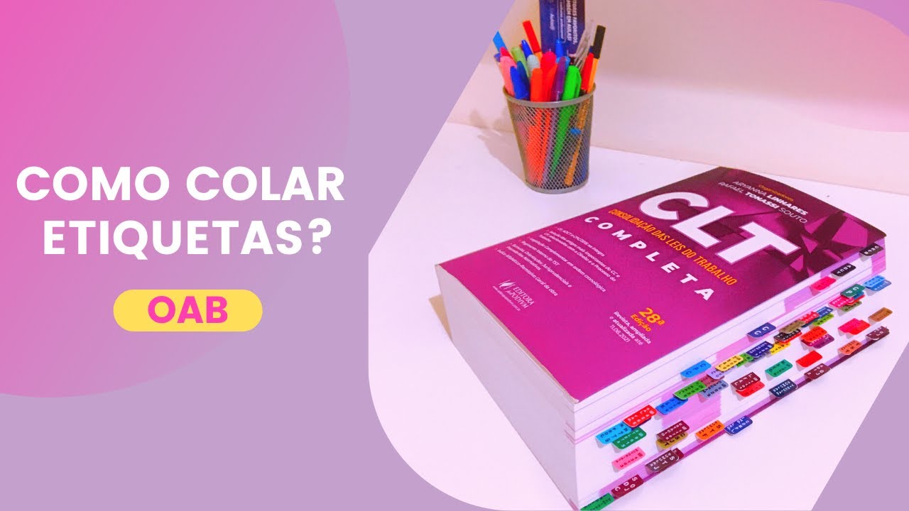 COMO COLOCAR ETIQUETA NO VADE MECUM | Marca Fácil
