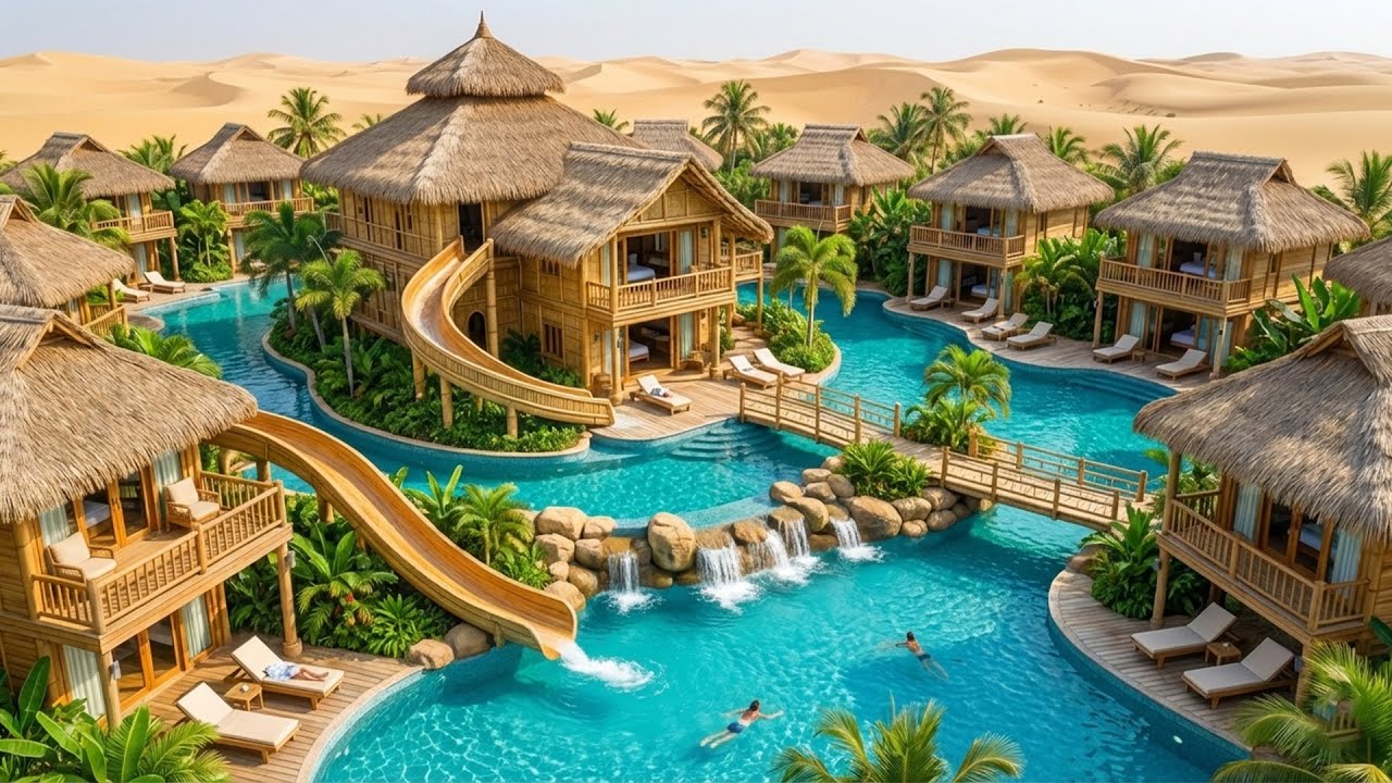 280 Days to Build a Luxury Vacation Villa in the Desert Using Only Primitive Tools