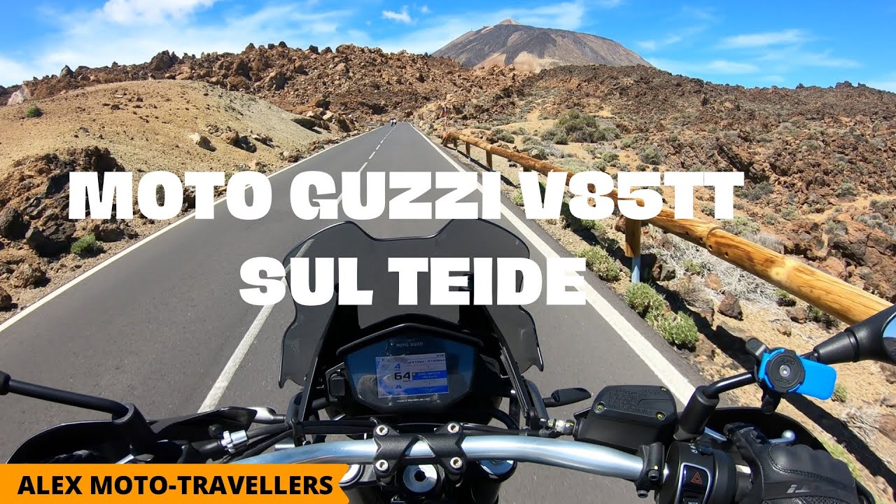 Con la MOTO GUZZI V85 TT sul TEIDE🌋
