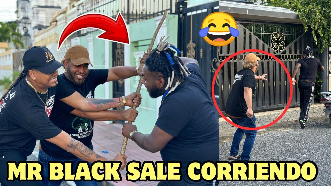 MR BLACK LA FAMA SALE CORRIENDO LE S4CAMO UN CUCH1LL0