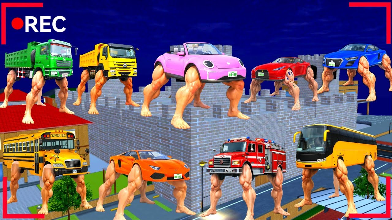CCTV Rekam Banyak ANOMALI MOBIL BERKAKI Menyerang Benteng Di Kota Sakura 😱 | Sakura School Simulator