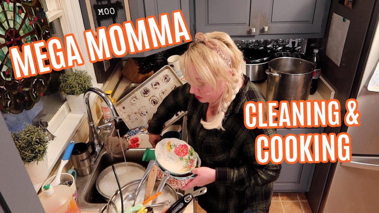 MEGA MOMMA CLEANING and COOKING, Large Family BIG Meal Prep, Packing **DOING ALL THE THINGS!** 💃