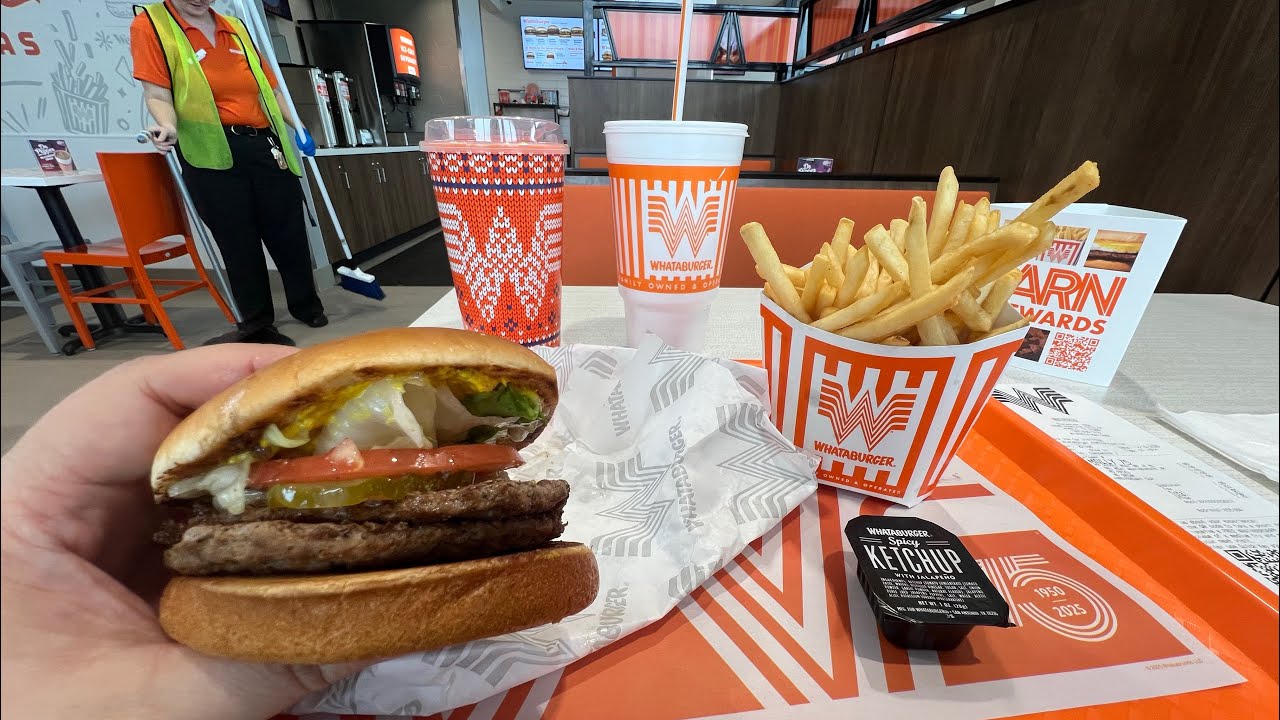 WHATABURGER POV 🍟 Двойной бургер за 6 долларов