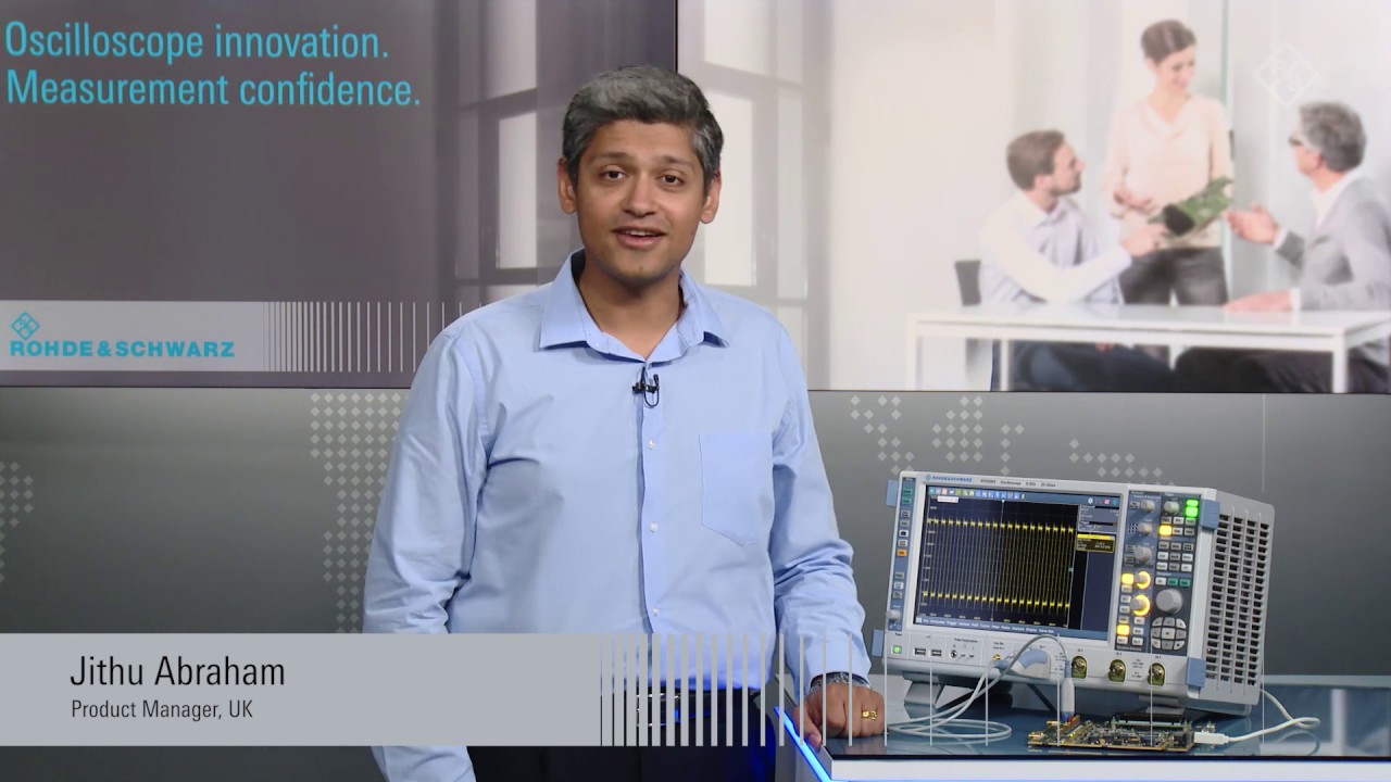 R&S RTO digital oscilloscope: Dialog boxes with signal flow diagrams