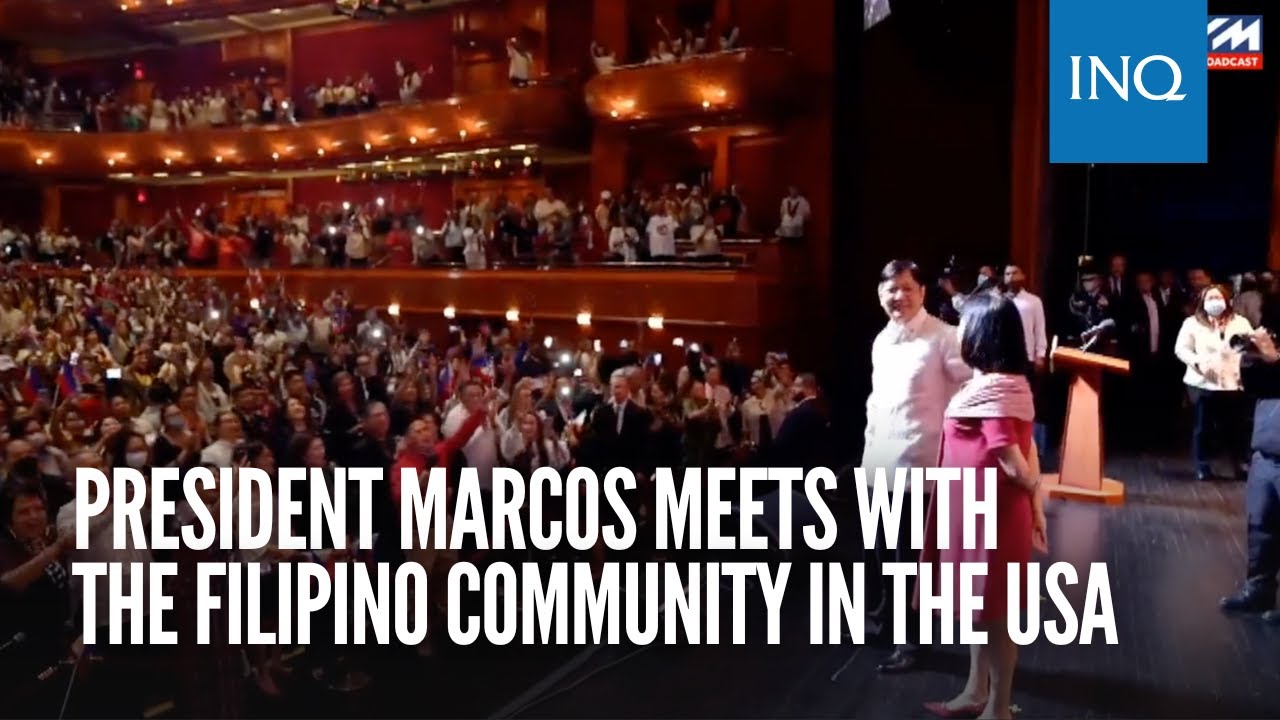 President Bongbong Marcos meets with the Filipino community in the USA