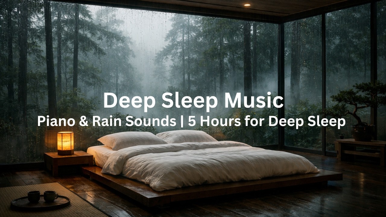 Piano & Rain Sounds | Dreaming in the Rain & Enjoying Deep Sleep